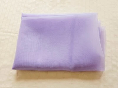 Sheer Lilac Purple Fabric Chiffon 2 Yards x 48 inch Drapey Material Smooth Soft - image 1 of 4