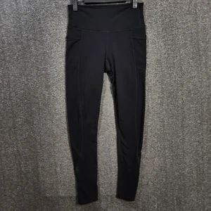 ATHLETA Chaturanga High Rise Pants Leggings Yoga Black Ankle Zip #348911 Sz S - Picture 1 of 16