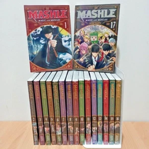 Manga Mashle Magic and Muscles English Comics Vol. Juego completo envío exprés 1-17 - Imagen 1 de 19