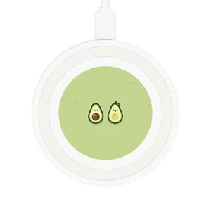 Cute Avocado Wireless Charging Pad - Funky Desk Accessory, Unique Gift, Modern - Photo 1 sur 13