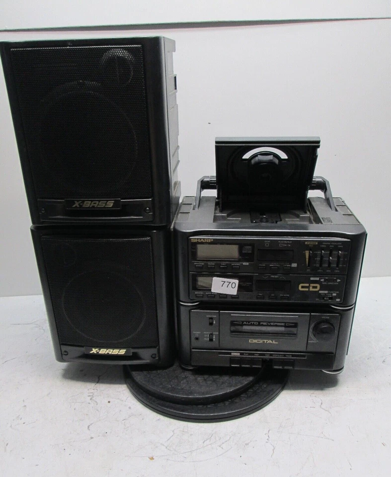Sharp GX-CD63(BK) - For Parts/Repair - Bad CD Player - Image 1 of 4