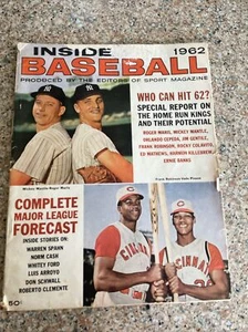 1962 Inside Baseball-Mickey Mantle Roger Maris Reds Frank Robinson Vada Pinson - Imagen 1 de 17