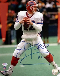 FOTO FIRMADA POR JIM KELLY AUTOGRAFIADA 11x14 Buffalo Bills Legend PSA/DNA - Imagen 1 de 3