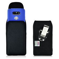Turtleback LG G5 Vertical Nylon Black Pouch Holster Phone Case Metal Belt Clip