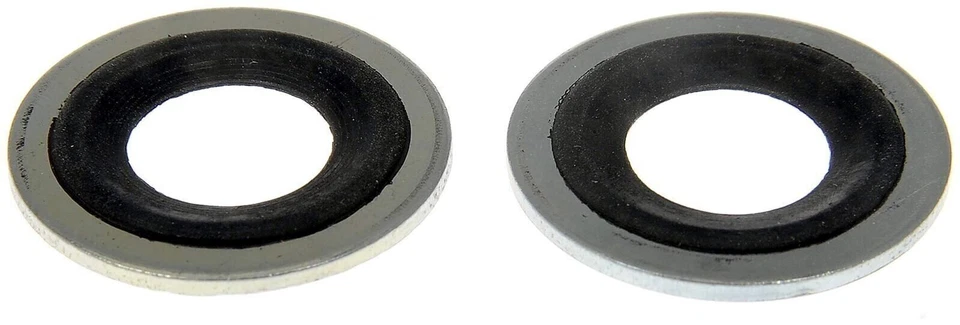 Metal/Rubber Drain Plug Gasket, Fits 1/2, M12, M12 So - Image 1 of 4