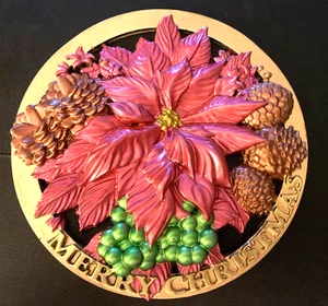 Arte de pared colgante de vacaciones con piñas de pascua de Navidad decoración - Imagen 1 de 4