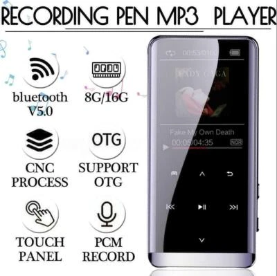 64GB MP3 Player HIFI Sport Music Speakers MP4 Media FM Radio for bluetooth - Image 1 of 4