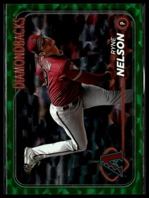 2024 Topps 334 Ryne Nelson Arizona Diamondbacks Green Foil 223/499 - Image 1 of 2