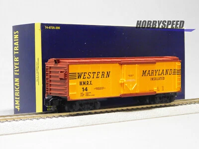 LIONEL AMERICAN FLYER WESTERN MARYLAND INSULATED BOXCAR #14 S GAUGE 2219402 NEW - Image 1 of 4