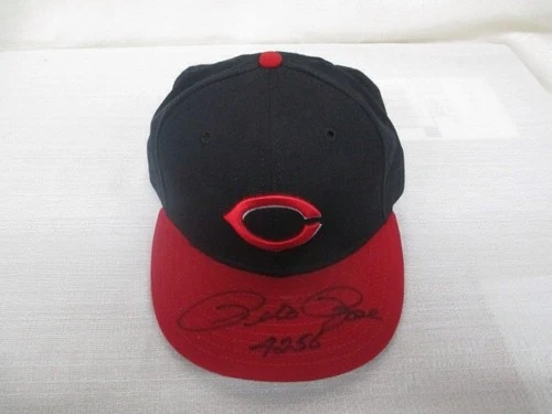 Pete Rose Signed Cincinnati Reds New Era 59/50 7 1/8 Cap Hat JSA H87065 - Image 1 of 4