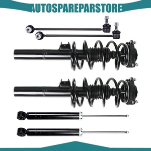 For VOLKSWAGEN Jetta Golf Rabbit CC AUDI A3 Front Struts Rear Shocks & Sway Bars - Picture 1 of 24