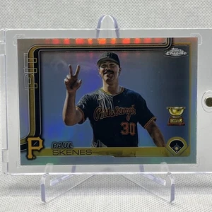 2025 Topps Chrome Refractor Paul Skenes Card #300 Image Variation SP Pirates - Bild 1 von 7
