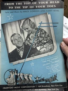 M Movie Spartiti Musicali DUE PER STASERA (Joan Bennett) Top Of Your Head - Foto 1 di 1