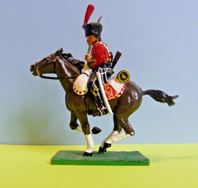 Trophy Miniatures - Hussard français 4ème rgt (3) - Soldat plomb premier empire - Photo 1/4