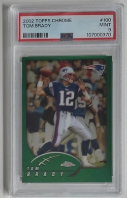 2002 Topps Chrome - Tom Brady #100 PSA 9 - Image 1 of 2
