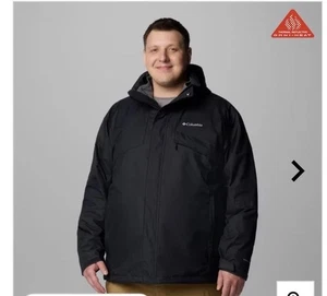 EUC Columbia 5XT Bugaboo Fleece 3 In 1 Interchange Jacket Black Big Tall $210 - Picture 1 of 21