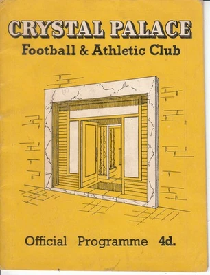 Crystal Palace v Gillingham 11 September 1957 Official Match Programme - Image 1 of 2