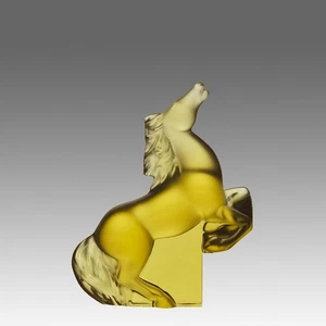 20th Century Frosted Glass Sculpture entitled "Cheval Kazak" by Lalique Glass - Picture 1 of 10