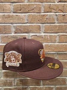 New Era 59Fifty San Diego Padres MLB Club Fitted Hat Size 7 1/2, 50th Anniv - Picture 1 of 6