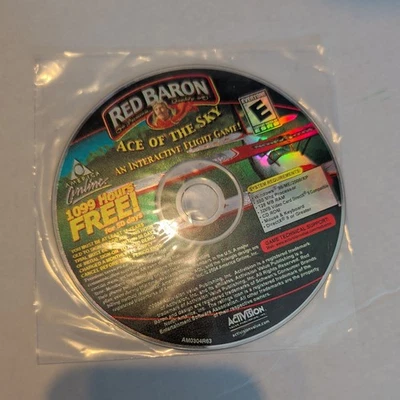 Red Baron Ace Of The Sky Interact Flight Game PC CD-ROM 2004 AOL Promotional  - Image 1 of 2