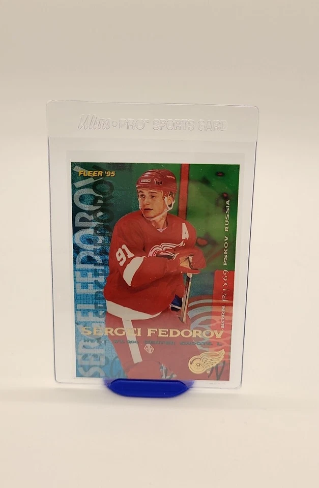 1994-95 Fleer Red Wings Hockey Card #59 Sergei Fedorov - Image 1 of 4