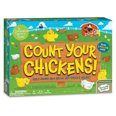 Peaceable Kingdom Count Your Chickens! Cooperative Board Game for Kids 3 years+ - Image 1 of 4