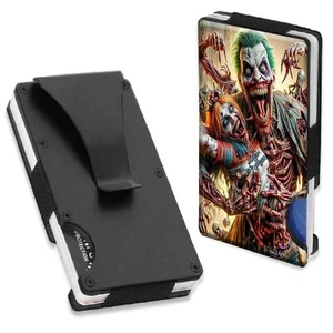 Collectible old rock band music concert memorabilia rfid wallet Skull - Picture 1 of 2