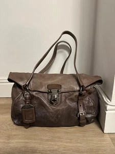 Prada two tone bronze leather handbag - Picture 1 of 14