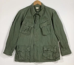 Cappotto vintage epoca Vietnam esercito militare USA OG-107 tasca inclinata taglia M - Foto 1 di 15