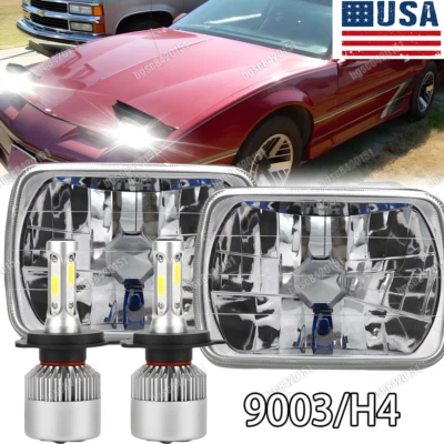 Faros LED rectangulares 5x7 7x6" haz alto/bajo para Pontiac Firebird 1982-1990 Foto 1 de 4
