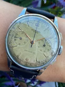 Universal Geneve Watch Unicompax Manual Cal.287 Mens 38mm Swiss Made Serviced - Picture 1 of 12