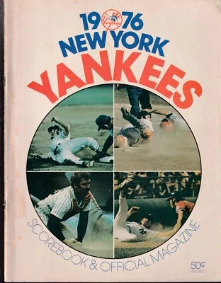 New York Yankees 1976 Scorebook & Official Magazine vs Texas Lot B - Image 1 of 4