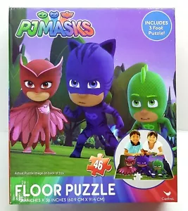 Cardinal PJ MASKS 46 pezzi puzzle educativo gigante pavimento 3 piedi bambini NUOVO - Foto 1 di 4