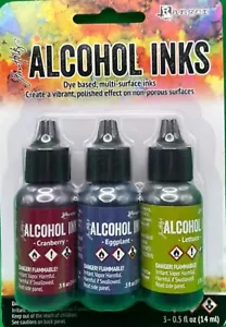 Ranger Tim Holtz inchiostro alcolico 0,5 oz 3/Pkg-Beach Deco-Fenicottero/Patina/Ametista - Foto 1 di 1