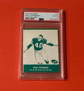 1961 Lake to Lake Packers #33 Dale Hackbart SP - PSA 4 - Tough to Find ! - Picture 1 of 2