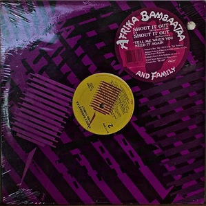 AFRIKA BAAMBAATA: Shout It Out/Tell Me When You Need It Again-SEALED1988 12" - Imagen 1 de 1