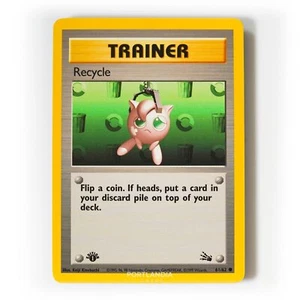 Pokemon - Recycle - 1st Edition - Non Holo - 61/62 - Fossil - Common Card - Picture 1 of 1