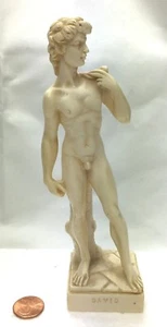 De colección Ruggeri Desnudo David Escultura Miguel Ángel Estatuilla Hombre Italia 1950 - Imagen 1 de 8