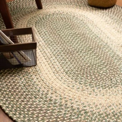 Handmade Braided Rug for Farmhouse Indoor / Outdoor - Country  - Made in the USA - Image 1 of 2