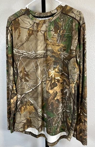 Terramar Realtree Camo Long Sleeve Shirt Mens Sz Large Hunting Camouflage Soft - Picture 1 of 8
