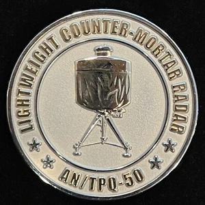 SRC Inc Force Protection AN/TPQ-50 Lightweight Counter Mortar Rad Challenge Coin - Picture 1 of 2