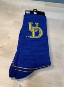 NCAA Universidad de Delaware Calcetines de gallina azules Strideline tejido completo #1 nuevos con etiquetas - Imagen 1 de 7