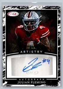 Julian Fleming, 2022 Sage A-JF2 Artistry collectibles auto Ohio St. - Picture 1 of 2