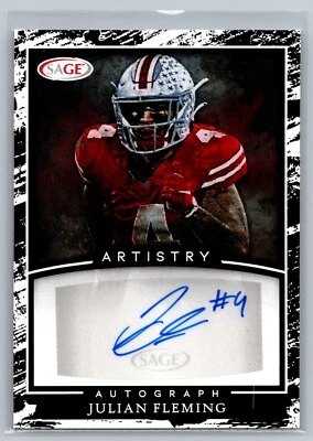 Julian Fleming, 2022 Sage A-JF2 Artistry collectibles auto Ohio St. - Image 1 of 2