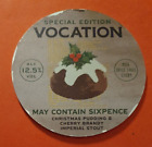 Craft Beer keg font badge VOCATION brewery MAY CONTAIN SIXPENCE ale pump clip
