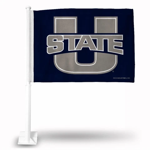 Utah State Aggies 11X14 Window Mount 2-Sided Car Flag Cover