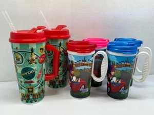Lot Of 6 Universal Studios and Walt Disney World Travel Tumbler Mug - Picture 1 of 11
