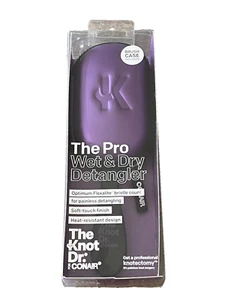 The Knot Dr. for Conair The Pro Wet & Dry Detangler Brush w/Case Purple (1) - Picture 1 of 4