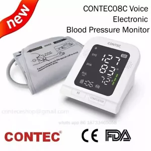 CONTEC08C Upper Arm Digital NIBP Adult Blood Pressure Monitor Voice Broadcasting - Picture 1 of 10