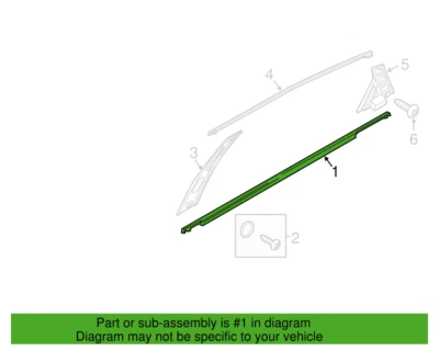 Hyundai 83220-C1000 Right Rear Belt Molding for 15-19 Sonata New Genuine Foto 1 de 2
